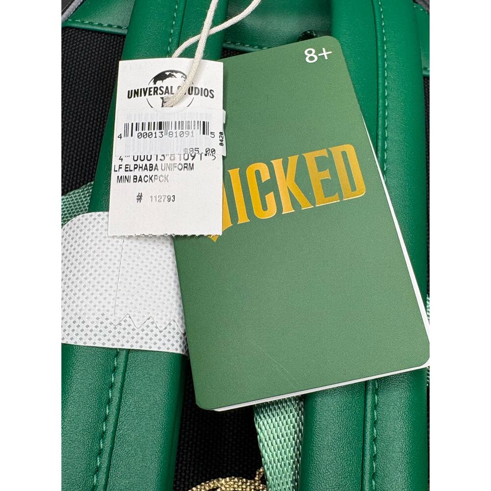 Loungefly Wicked Movie Elphaba Shiz School Uniform Mini Backpack - Picture 3 of 6